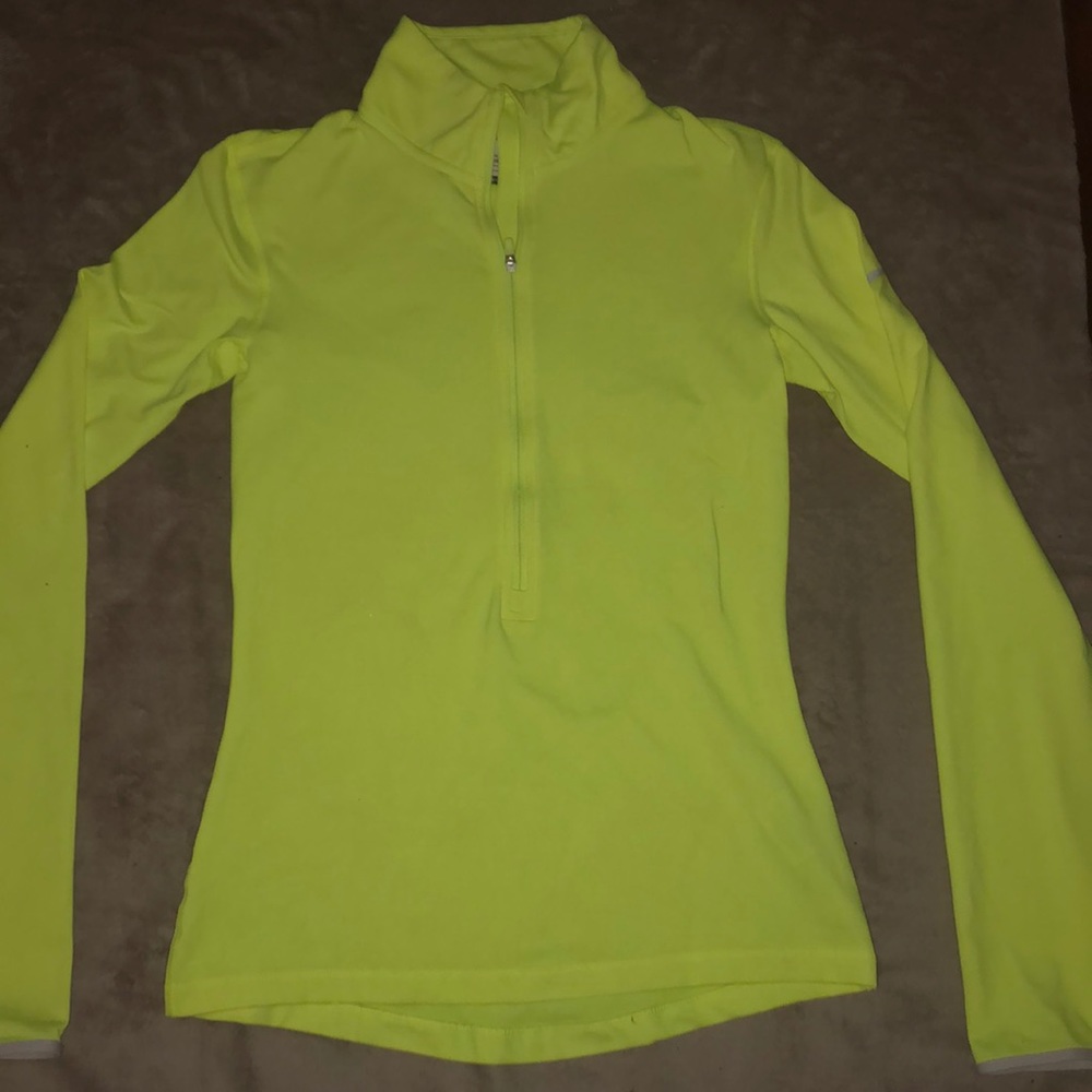 Neon Yellow Nike dri-fit sweatshirt